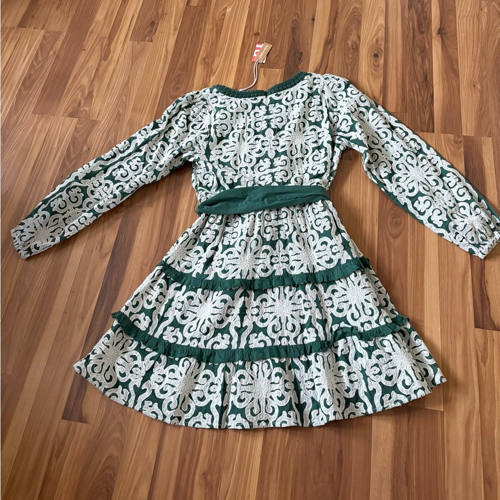 Roller Rabbit Green and White Patterned Dress - Picture 2 of 3